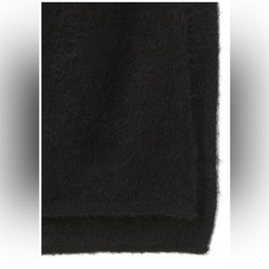 rag & bone Lani Wool Mohair Scarf in black